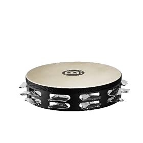 Meinl Headed Super-Dry Studio Tambourine Two Rows Stainless Steel Jingles