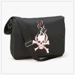 SKULL MESSENGER BAG - B001DBF3Z2
