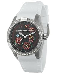 Christian Audigier Unisex INT-303 Intensity Diamond Panther Garden Metallic Watch
