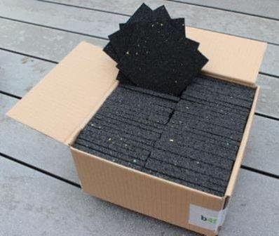 Â Terrace 100Â x 100Â x 8Â mm, 10X Support Bracket Under Construction Builders Tenschutz, Pad, Mat, Patios, Decking Baupad WPC Rubber GranulateÂ -Â BPC Pad by tomga