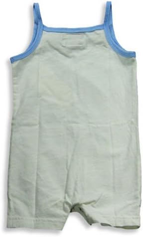 Gold Rush Outfitters - Baby Girls Tank Romper, White, Sky Blue 17222-6-12Months
