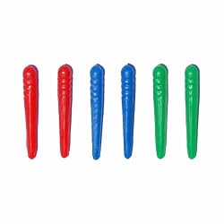 Assorted Colored Plastic Cribbage Pegs, 36/pk