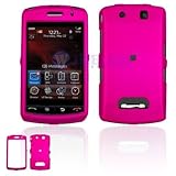 BlackBerry 9530/9500 Storm Cell Phone Hot Pink Rubber Feel Protective Case  ....