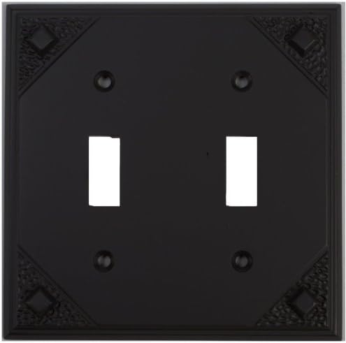 Atlas Homewares MDT-O Craftsman 4-7/8-by-4-7/8-Inch Double Toggle, Aged Bronze
