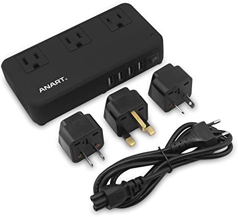 ANART® 200W International Travel Power Converter 220V to 110V with 8.5A 4 USB Charging Ports