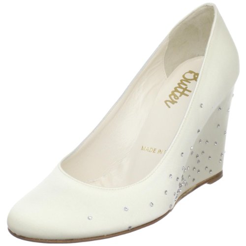 Butter Women's Chase Wedge Pump,Ivory Satin,9.5 M US Butter Women's Chase Wedge Pump,Ivory Satin,9.5 M US