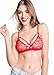 Wink Gal Women's Sexy Strappy Floral Print Lace Bralette
