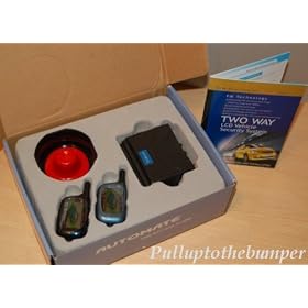 2 WAY LCD PAGER CAR ALARM with REMOTE ENGINE START