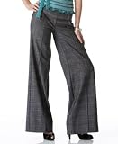 XOXO - XOXO Wide-Leg Plaid Trouser