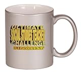 IMAGE OF ULTIMATE SOCIAL STUDIES TEACHER CHALLENGE FINALIST Coffee Mug Metallic Silver 11 oz