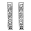 14K White Gold Diamond Earrings