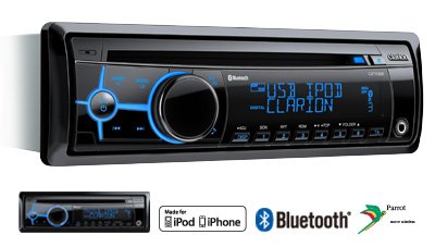 Buy Clarion Car Audio - Clarion Cz702e Cd/Mp3 Car Stereo With Variable Illumination With Built-In Bluetooth And Ipod Control