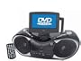 AEG SR 4888 17,8 cm (7 Zoll) Tragbarer LCD-Fernseher (DVD-Player, DVB-Tuner, UKW-/MW-Tuner, Karaoke-Funktion, MMC-/SD-Kartenslot, USB 2.0) schwarz