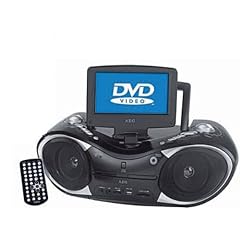 AEG SR 4888 17,8 cm (7 Zoll) Tragbarer LCD-Fernseher (DVD-Player, DVB-Tuner, UKW-/MW-Tuner, Karaoke-Funktion, MMC-/SD-Kartenslot, USB 2.0) schwarz
