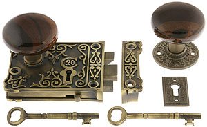 locks door antique ornate porcelain