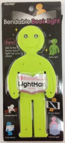 LightMan Bendable Book Light &amp; Stand - Happy Green by LightMan