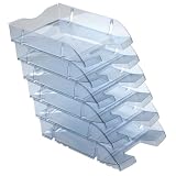 Zoom Produkt-Bild: Herlitz 11068202 Ablagekorb A4-C4 space  6er Pack grau transluzent