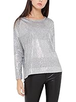 Lili Rose Camiseta Manga Larga Metalica (Plata)