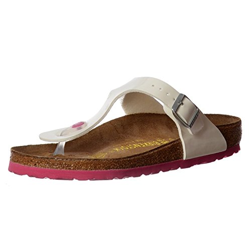 Birkenstock Women's Classic Gizeh BirkoFlor Buckled Toe Post Thong Flip Flop Sandal Standard Fitting