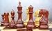 Heritage Chess Set Red Sandalwood & Boxwood Pieces ad Storage Box
