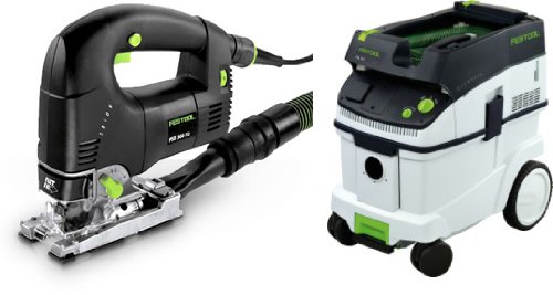 Festool PSB 300 EQ D-Handle Jigsaw + CT 36 E Dust Extractors Package