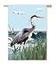 Coastal Heron Garden Flag