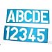 100MM ALPHABET STENCIL SIGNWRITING UPPER CASE & NUMBERS