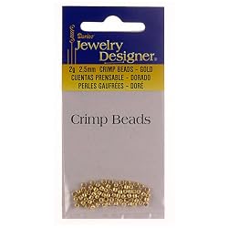 2.5mm Gold Crimp Bead