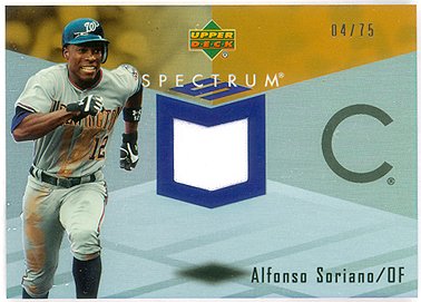 Alfonso Soriano 2007 Upper Deck Spectrum Jersey Serial #04/75