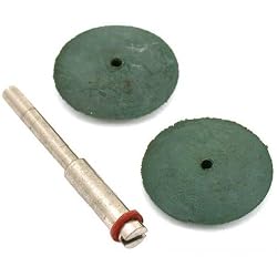 2 Rubber Wheel Abrasives Jewelers Polishing Rotary Tool