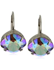 Sorrelli "Chantilly Lace" Single Drop Crystal Silver-Tone Earrings