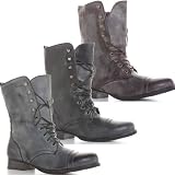 Search : Mens Black Brown Army Combat Lace Up Miltary Style Ankle Boots Size 7 8 9 10 11 12