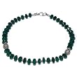 Gem Jewelry Sterling Silver Onyx Necklace 19 inches (gnklcs331nklc)