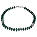 Gem Jewelry Sterling Silver Onyx Necklace 19 inches (gnklcs331nklc)