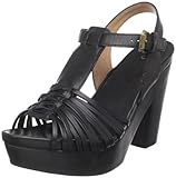 Corso Como Women's Hiho Platform Sandal, Black, 7.5 M US