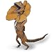 Frilled Neck Lizard Handcrafted Metal Sculpture, 20"