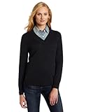 Pendleton Women's Washable Superfine Merino V-Neck Pullover, Charcoal Heather, X-Large Pendleton Women's Washable Superfine Merino V-Neck Pullover, Charcoal Heather, X-Large