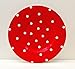 Polka Dots Serving Platter Color: Red