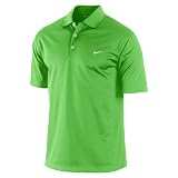NIKE UV Stretch Tech Solid Golf Polo Shirt Small, Electric Green