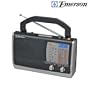 Emerson Portable AM/FM Radio with TV Sound, Weather and Clock