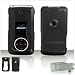 Solid Black Hard Case Cover For Cell Phone LG Muziq LX-570 LX570 (With Optional Removable Swivel Belt Clip) SNAP-ON