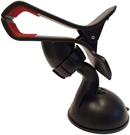 Universal Cellular Phone Car Mount / Holder - Compatible w/ Iphone, Samsung, Mp4, Cell Phones, Gps, and PDA Models up to 5 Inch Screen - Latest Design w/ Power Suction (Windshield, Dashboard) Silicone Lined Grid, 360° Rotation - Lifetime Guarantee