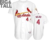 Yadier Molina Jersey: Big & Tall St. Louis Cardinals #4 Home White Authentic Jersey with World Series Commemorative Patch worn in 2012
