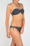 Underwired Polka Dot Black String Tie Bikini