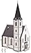 Faller 130490 Village Church with 2 Domes HO Scale Building Kit