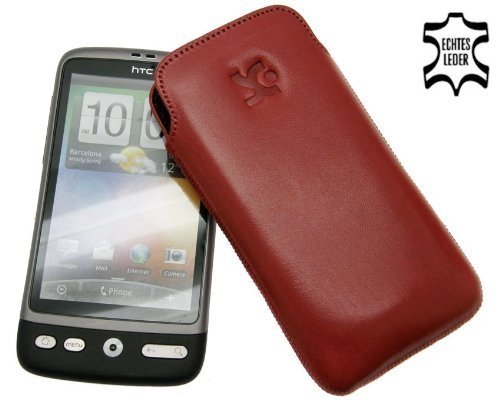 Suncase Ledertasche f&uuml;r HTC 7 Mozart rot Preisvergleich