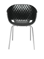 Metalmobil Set Silla 2 Uds. Unika-594 Negro