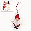 12 Jingle Bell Santa Claus Ornament Craft Kits