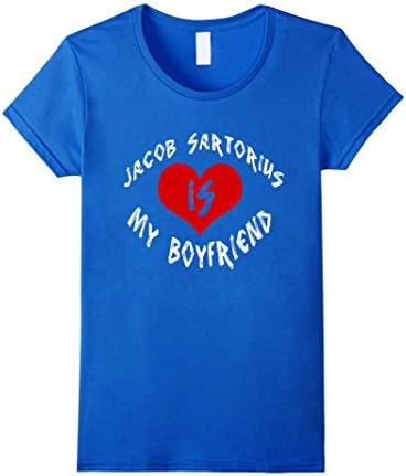 Women's Jacob Tee Sartorius is my Boyfriend Tshirt Large Royal Blue
