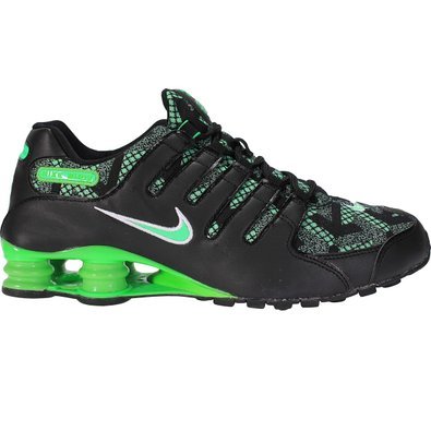 Nike Shox NZ SE JCRD Black Green Pulse Running Shoes sz 10
